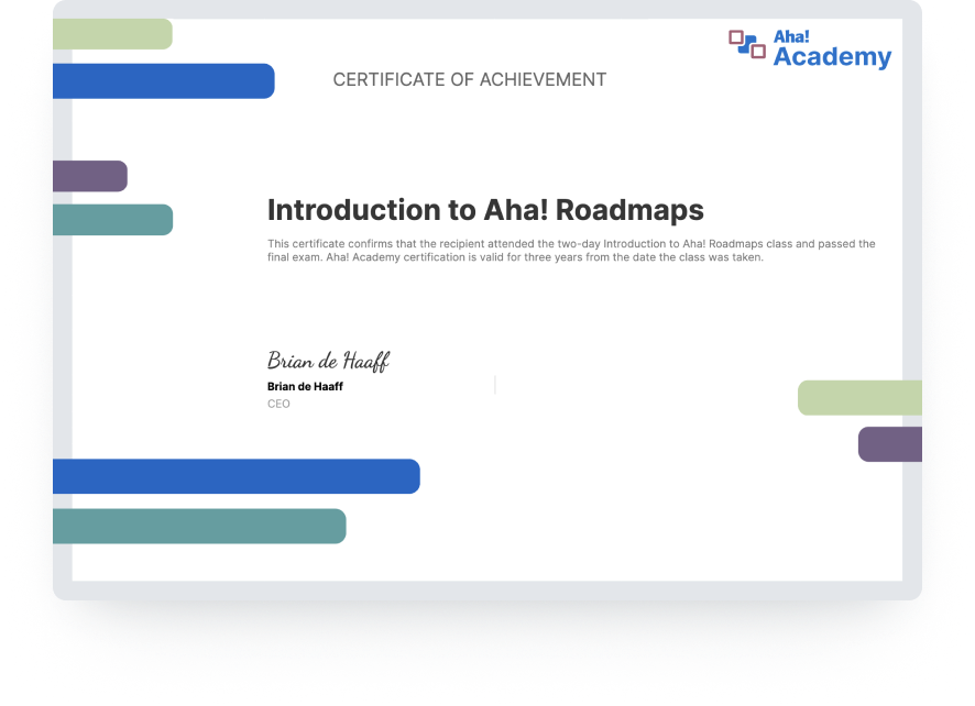 Become Aha! Roadmaps certified